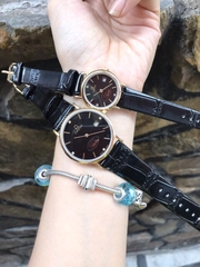 Đồng hồ Đôi OMEGA - Dây da - OMCL01