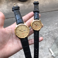 Đồng hồ Đôi OMEGA - Dây da - OMCL02