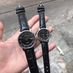 Đồng hồ Đôi SEIKO - Dây da - SKC01