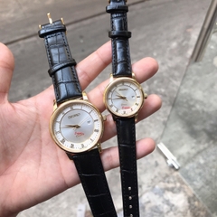 Đồng hồ Đôi SEIKO - Dây da - SKC01