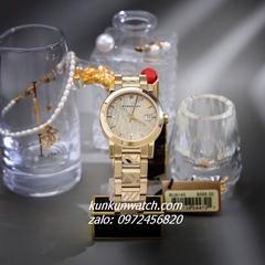 Đồng Hồ Cặp Đôi Nam Nữ Burberry The City BU9038 BU9145 Gold 38mm - 34mm