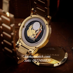 Đồng Hồ Cặp Đôi Nam Nữ Burberry The City BU9038 BU9145 Gold 38mm - 34mm
