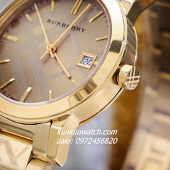 Đồng Hồ Cặp Đôi Nam Nữ Burberry The City BU9038 BU9145 Gold 38mm - 34mm