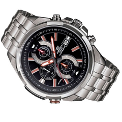 Đồng hồ Nam Casio Edifice  EFR-536BK-1A4VDF  - Dây kim loại