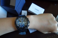 Đồng hồ Nam Casio Edifice  EFR-539BK-1A2V  -  Dây kim loại