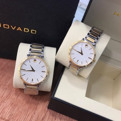 Đồng hồ Đôi MOVADO - Quartz ( Pin ) - Dây Kim loại (  MVDTC02 )