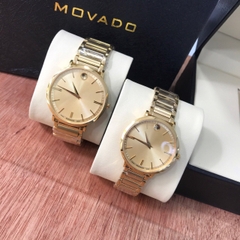 Đồng hồ Đôi MOVADO - Quartz ( Pin ) - Dây Kim loại (  MVDTC02 )