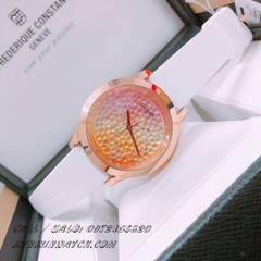 Đồng Hồ Nữ Guess  W1223L3 - Nền Mặt Số Đính Đá Pha Lê Sắc Màu -  Dây Cao Su - 42mm