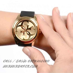 Đồng Hồ Nữ Guess W0911L3 - Mặt Số Hoa Văn 4 Chữ G - Dây Cao Su - 39mm