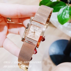Đồng Hồ Nữ Guess W0127L3 - Mặt Số Vuông - Dây Thép Lưới - 25 x 23mm