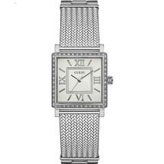 Đồng Hồ Nữ Guess W0826L1 - Mặt Vuông - Dây Thép Lưới - 28mm