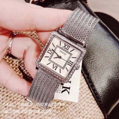 Đồng Hồ Nữ Guess W0826L1 - Mặt Vuông - Dây Thép Lưới - 28mm