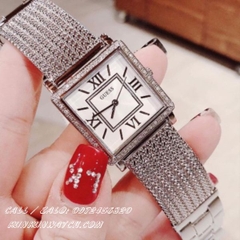 Đồng Hồ Nữ Guess W0826L1 - Mặt Vuông - Dây Thép Lưới - 28mm