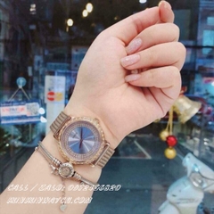 Đồng Hồ Nữ Guess W0836L1 - Đính Pha Lê Nền Mặt Số Phá Cách - Dây Kim Loại - 36mm