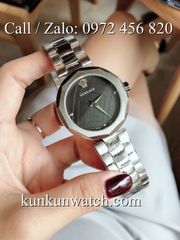 Đồng Hồ Nữ Versace Idyia Bạc Mặt Đen - 36mm