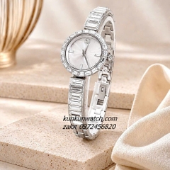 Đồng Hồ Nữ Swarovski Matrix Bangle Silver Đính Đá 25mm 1