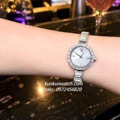Đồng Hồ Nữ Swarovski Matrix Bangle Silver Đính Đá 25mm