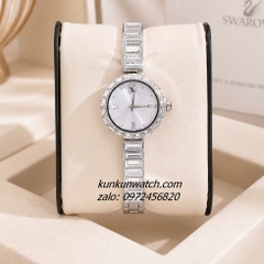 Đồng Hồ Nữ Swarovski Matrix Bangle Silver Đính Đá 25mm