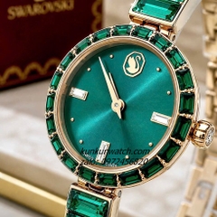 Đồng Hồ Nữ Swarovski Matrix Bangle Gold Đính Đá 25mm