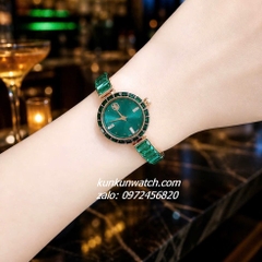 Đồng Hồ Nữ Swarovski Matrix Bangle Gold Đính Đá 25mm