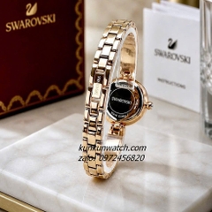 Đồng Hồ Nữ Swarovski Matrix Bangle Gold Đính Đá 25mm