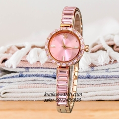 Đồng Hồ Nữ Swarovski Matrix Bangle Rose Gold Đính Đá 25mm 1