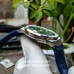 Đồng Hồ Nam Salvatore Ferragamo F80 Chronograph Dây Silicone Xanh Silver 41mm