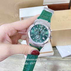 Đồng Hồ Nam Salvatore Ferragamo F80 Chronograph Dây Silicone Xanh Lá Silver 41mm