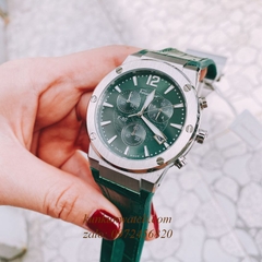 Đồng Hồ Nam Salvatore Ferragamo F80 Chronograph Dây Silicone Xanh Lá Silver 41mm