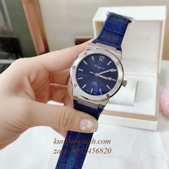 Đồng Hồ Nam Salvatore Ferragamo F80 Dây Silicone Xanh Silver 41mm