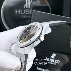 Đồng Hồ Nam Hublot Classic Fusion Automatic Dây Da Silicone Xám 42mm