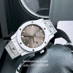 Đồng Hồ Nam Hublot Classic Fusion Automatic Dây Da Silicone Xám 42mm