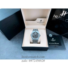 Đồng Hồ Nam Hublot Classic Fusion Automatic Dây Da Silicone Xám 42mm