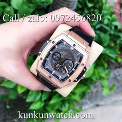 Đồng Hồ Nam Hublot Senna Champion 88 HLD012 - Quartz - Dây Da Đen - 43mm x 45mm