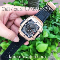 Đồng Hồ Nam Hublot Senna Champion 88 HLD012 - Quartz - Dây Da Đen - 43mm x 45mm