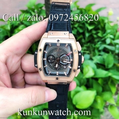 Đồng Hồ Nam Hublot Senna Champion 88 HLD012 - Quartz - Dây Da Đen - 43mm x 45mm
