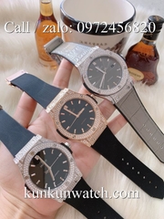 Đồng Hồ Nam Hublot HLCS031 - Automatic - Dây Cao Su Đen Vỏ Bạc -  42mm