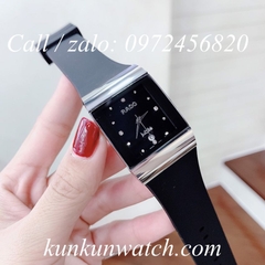 Đồng Hồ Nam Rado Mặt Chữ Nhật Dây Silicon - 28mm