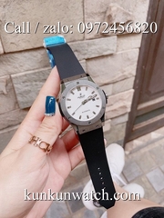 Đồng Hồ Nam Hublot HLCS011 - Automatic - Dây Cao Su Đen Vỏ Bạc -  42mm