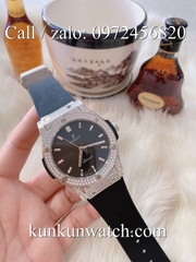Đồng Hồ Nam Hublot HLCS031 - Automatic - Dây Cao Su Đen Vỏ Bạc -  42mm