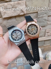 Đồng Hồ Nam Hublot HLCS022 - Automatic - Dây Cao Su Đen Vỏ Bạc -  42mm
