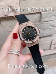 Đồng Hồ Nam Hublot HLCS032 - Automatic - Dây Cao Su Đen Vỏ Vàng Hồng -  42mm