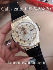 Đồng Hồ Nam Hublot HLCS041 - Automatic - Dây Cao Su Đen Vỏ Vàng -  43mm