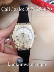 Đồng Hồ Nam Hublot HLCS041 - Automatic - Dây Cao Su Đen Vỏ Vàng -  43mm