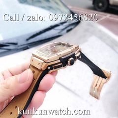 Đồng Hồ Nam Hublot Senna Champion 88 HLD011 - Quartz - Dây Da Nâu - 43mm x 45mm