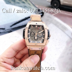 Đồng Hồ Nam Hublot Senna Champion 88 HLD011 - Quartz - Dây Da Nâu - 43mm x 45mm