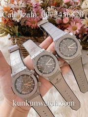 Đồng Hồ Nam Hublot HLD041 - Quartz - Dây Da Xám  -  42mm