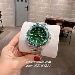 Đồng Hồ Nam Tag Heuer Aquaracer 300M Calibre 5 Automatic Green Silver 43mm