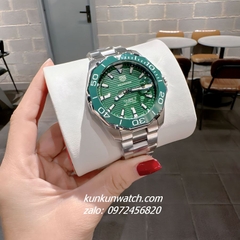 Đồng Hồ Nam Tag Heuer Aquaracer 300M Calibre 5 Automatic Green Silver 43mm