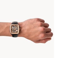Đồng Hồ Nam Fossil BQ2572 Automatic Lộ Cơ Mặt Vuông Dây Da 42mm
